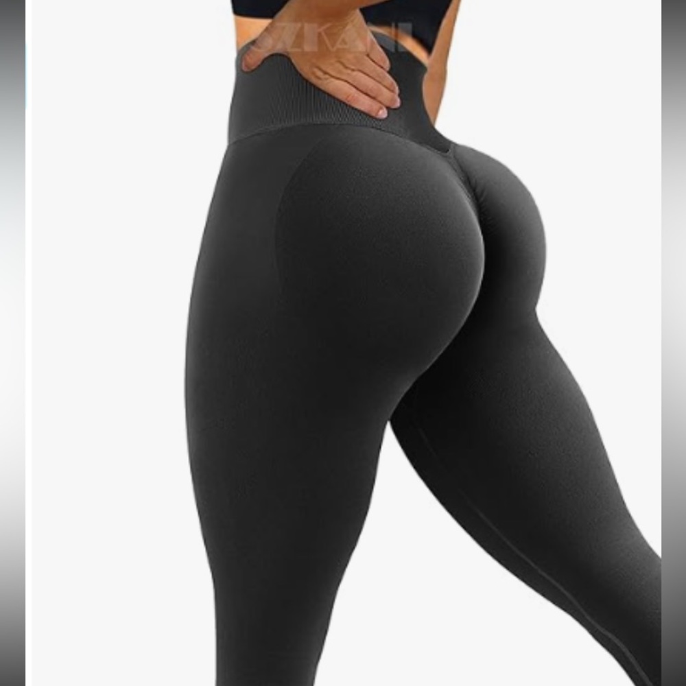 Amazon Butt-Defining Black Leggings Brand New Never Worn Size L